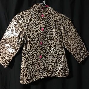 Cheetah rain coat